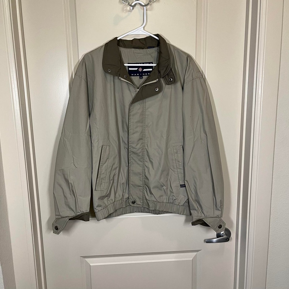 Members Only Light Gray Long Sleeve Jacket Size Medium